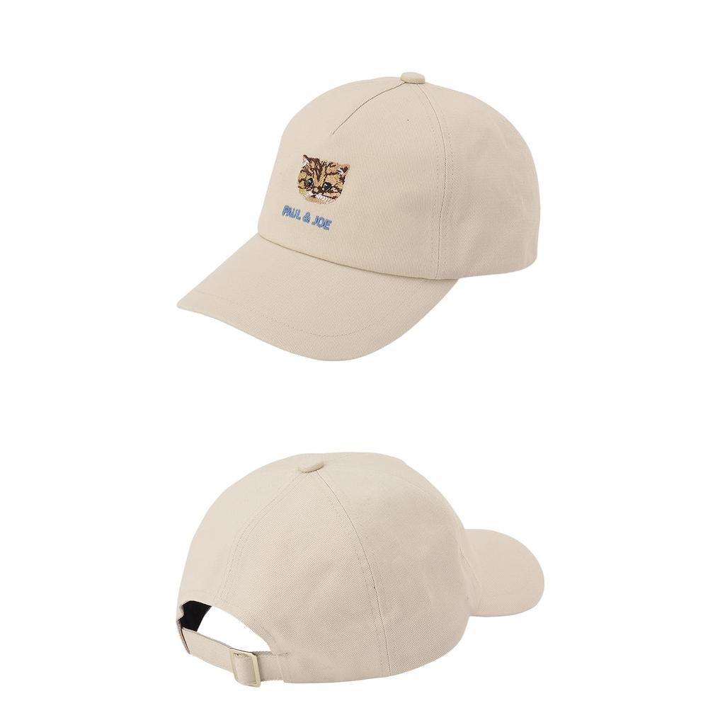 [Paul & Joe] ACCESSOIRES (Paul & Joe Accessories) Cap with Brand Logo Cat Embroidery 69439 Beige