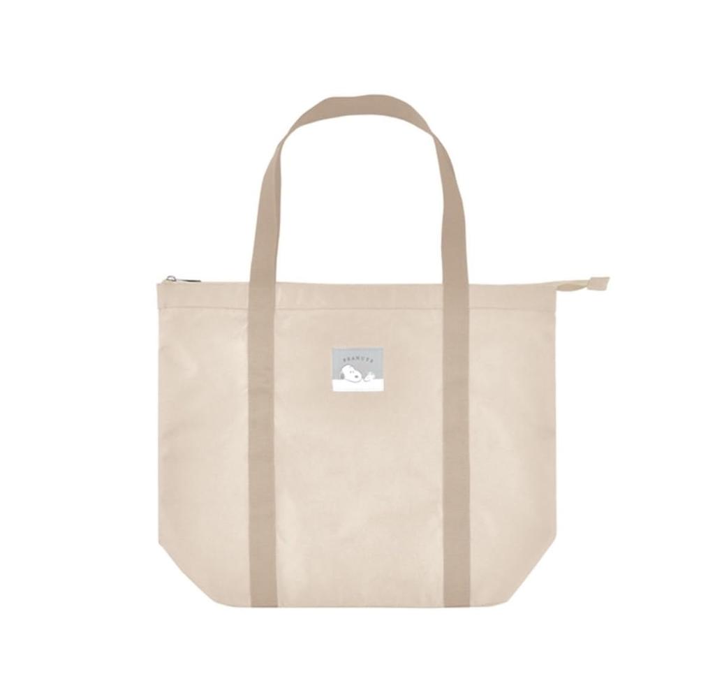 Cracks Snoopy Water Repellent Tote M 118951 Bag/Beige