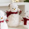 New Plush Knitted Christmas Snowman Doll Decorative Item, Christmas Desktop Atmosphere Display