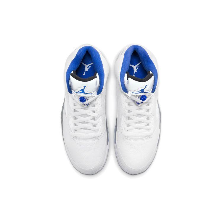 Мужские кроссовки Air Jordan 5 Retro Stealth 2.0 Белый Черный Hyper-Royal DD0587-140