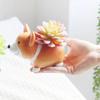 Корги собака смоляной горшок креативный внутренний и внешний домашний садовый декор цветочный горшок для суккулентов декоративная фигурка ручной работы