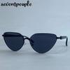 Модные Сексуальные Солнцезащитные Очки Кошачий Глаз Женские Люксовый Бренд Винтажные Панк Уличные Солнечные Очки Для Женщин Классические Очки Кошачий Глаз UV400