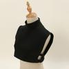 Adjustable Women Men Winter Dralon Turtleneck Half Top Dickey Detachable Pullover False Fake Collar Simple Solid Color