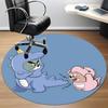 1pc Tom Jerry Office Round Area Rug, Under Office Chairs Bedroom Living Room Home Decor, Room Decoa1016146