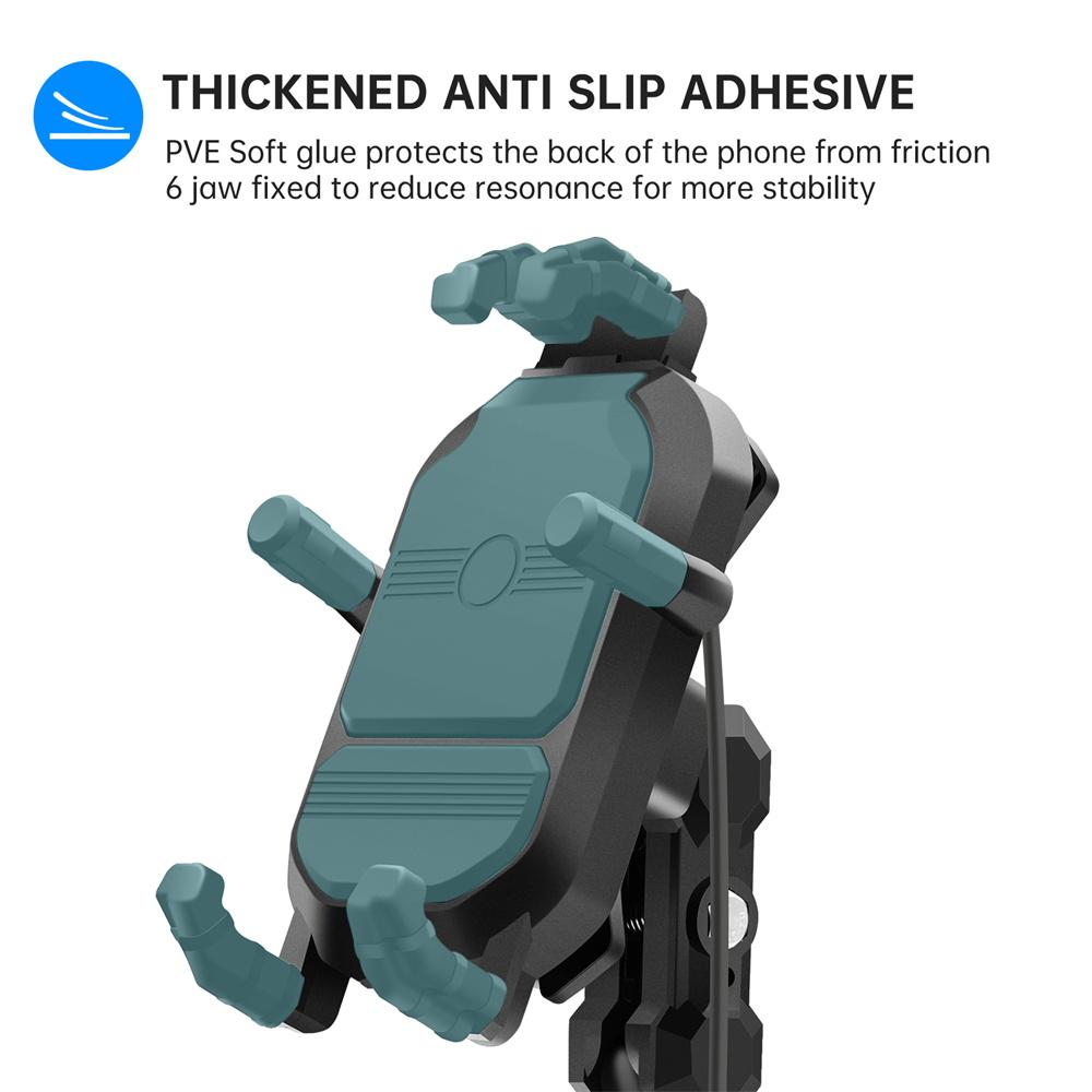 12V-24V 15W QC3.0 Wireless Charging Holder for Motorcycle Handlebar