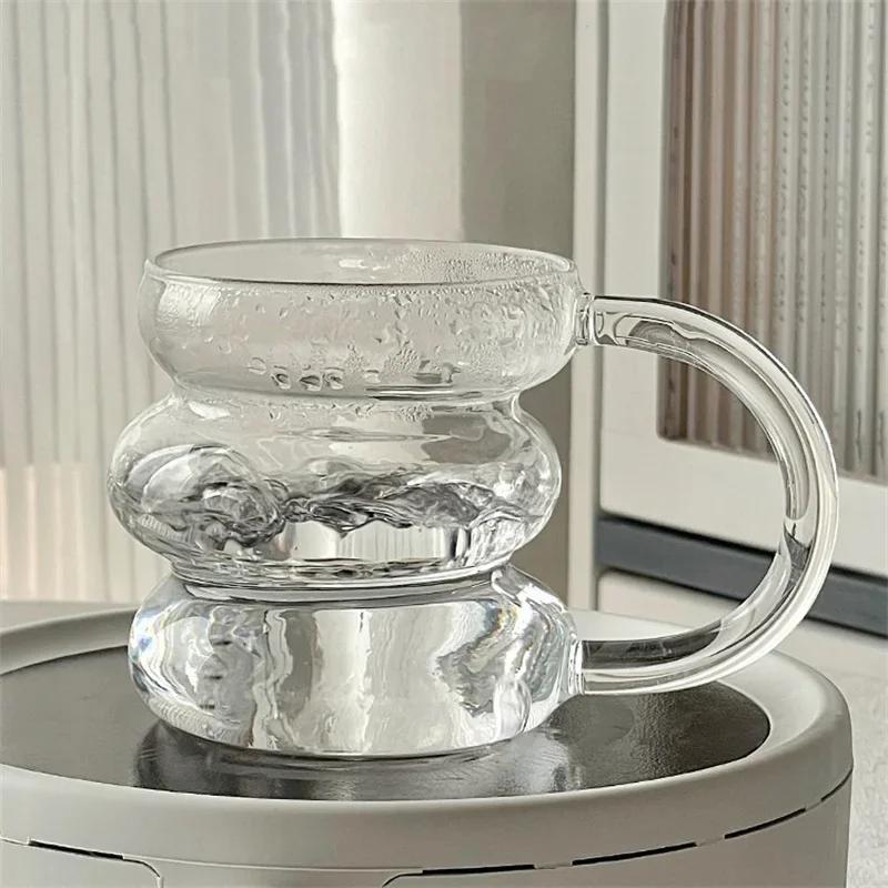 Summer Drinks Transparent Glass Cup Grape Shape Irregular Heat Resistant Coffee Mug Beer Juice Milk Water Cup Cocktail Glass Cup