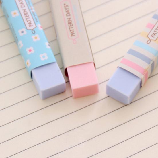 2 шт кавайные мультяшные цветочные резиновые ластики цветные студенческие подарки школьные принадлежности