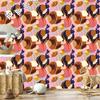Wallpaper Fashionable colorful flowers for living room and bedroom 50x1000