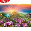 Diamond Painting Sunset Cross Stitch 5D Diamond Embroidery Mountain Landscape Rhinestones Art Picture Home Decoration