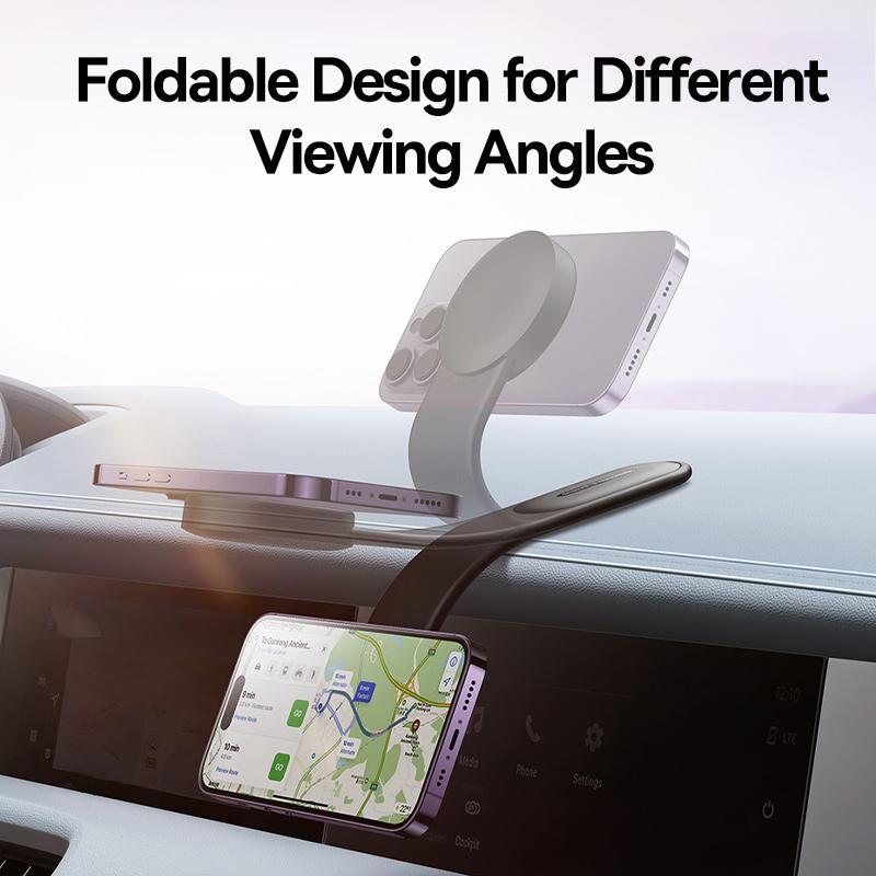 Baseus Magnetic Holder Car Phone Holder Stand Foldable Telephone Support Mount for Iphone 12 13 14 Pro Max For Samsung