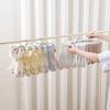 Sock Drying Rack with 32 Clips Strong Load-bearing Foldable Design Multipurpose Socks Underwear Laundry Hanging Rack