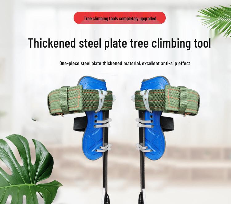 Инструмент для лазания по деревьям: Вертикальные шипы для ног с большим изгибом и пряжкой для ног «оса» Железные ботинки
