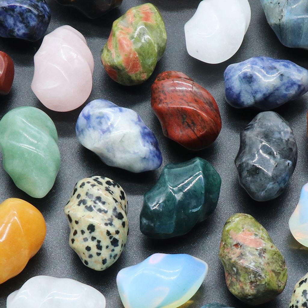 Натуральный полудрагоценный камень, орнамент, декоративные многоцветные драгоценные камни в форме факела, домашний декор, Рейки, исцеление, олимпийский дух, мебель, ювелирные изделия 28 × 18 мм