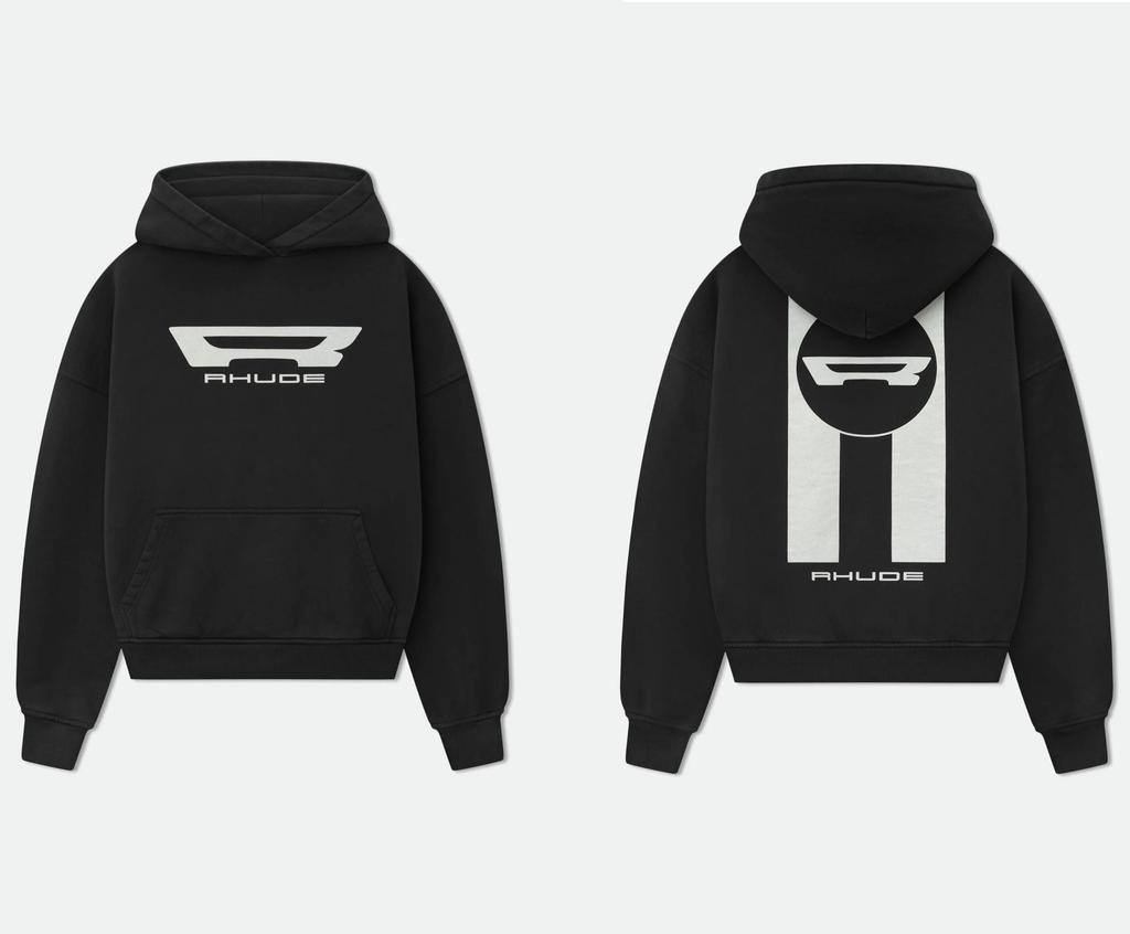 Толстовка с капюшоном RHUDE 25SS Геометрическая - Модная мужская куртка в европейском и американском стиле