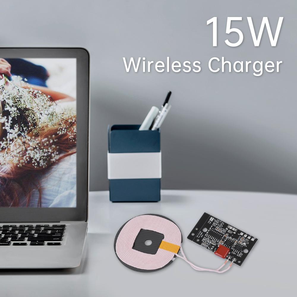 15W Wireless Charging PCBA Long Distance Home Car 12V Wireless Charging Module Fast Wireless Charger Transmitter Module