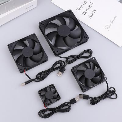 5V Бесщеточный охлаждающий вентилятор USB Вентилятор для роутера Корпус для компьютера Корпус для охлаждения ТВ-приставки 50мм 80мм ПК DIY Кулер Настольный вентилятор Игровые гаджеты