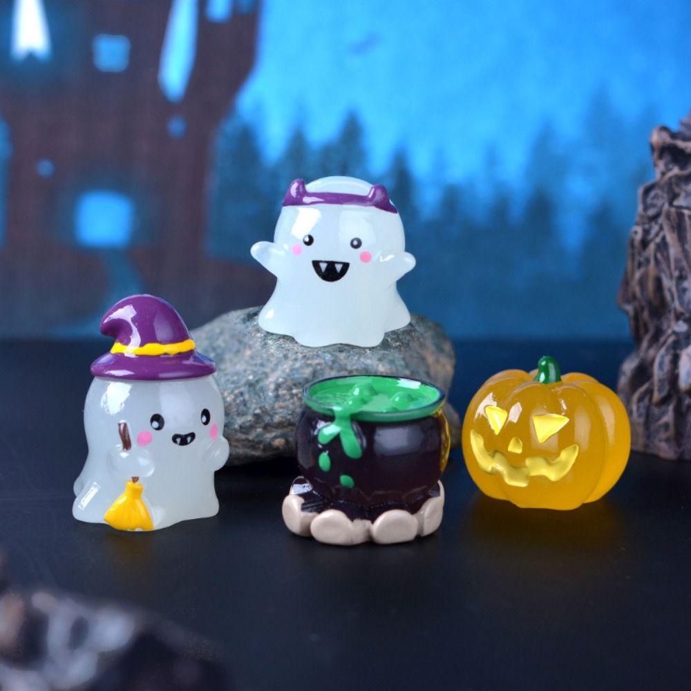 Cartoon Halloween Ghost Miniatures Micro Landscape Ghost Ornament  Festival Gift