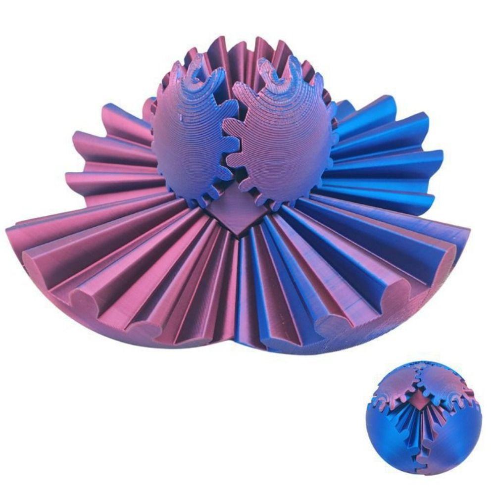 Gear Sphere 3D Printed Gear Ball Anxiety Relaxing Stress Ball New Spin Ball  for Adults