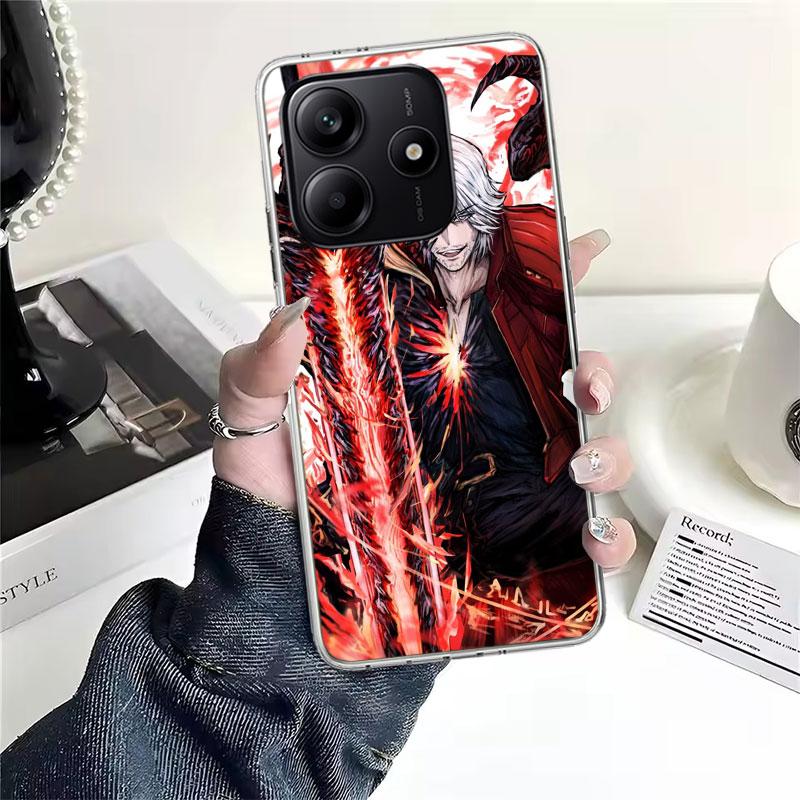 Игровой D-Devil May Cry 5 Мягкий чехол для телефона для Xiaomi Redmi Note 15 14 14S 13 12 Pro Plus 12S 11 11S 11E 10 10S 11T 5G Fundas Coque