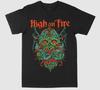 Винтаж HIGH ON FIRE Группа Скиннер Хлопок Черный Унисекс Полный Размер Рубашка DI136 Унисекс Футболка
