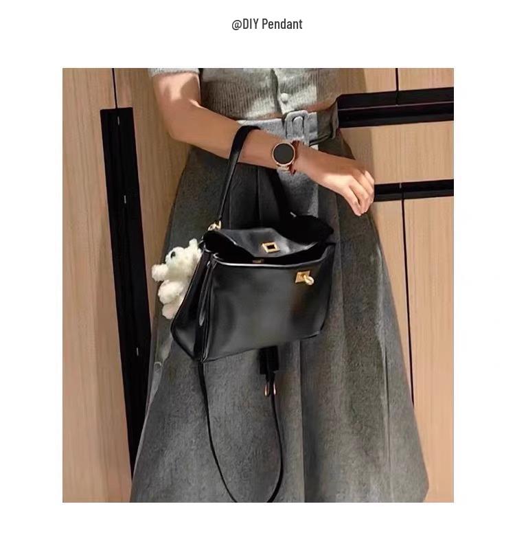 Новая 2024 года Женская сумка через плечо Родео B-бренда из натуральной кожи - Повседневная дорожная сумка-тоут Келли