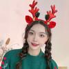 Deer Horn Funny Sequins Women Hair Hoops Elk Antler Christmas Headbands Korean Style Hairbands