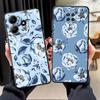 Мультяшный чехол с синим цветком для Xiaomi Redmi Note 14 12C 13C A4 A5 9 8 7 K80 13 Pro Plus A1 12 11 A3 14C 10 Чехол для телефона K40 A1 A2