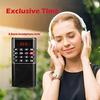Мини-портативное карманное FM-радио, ручной MP3 Walkman с диктофоном, перезаряжаемая батарея 500 мАч для пеших прогулок, ходьбы, кемпинга