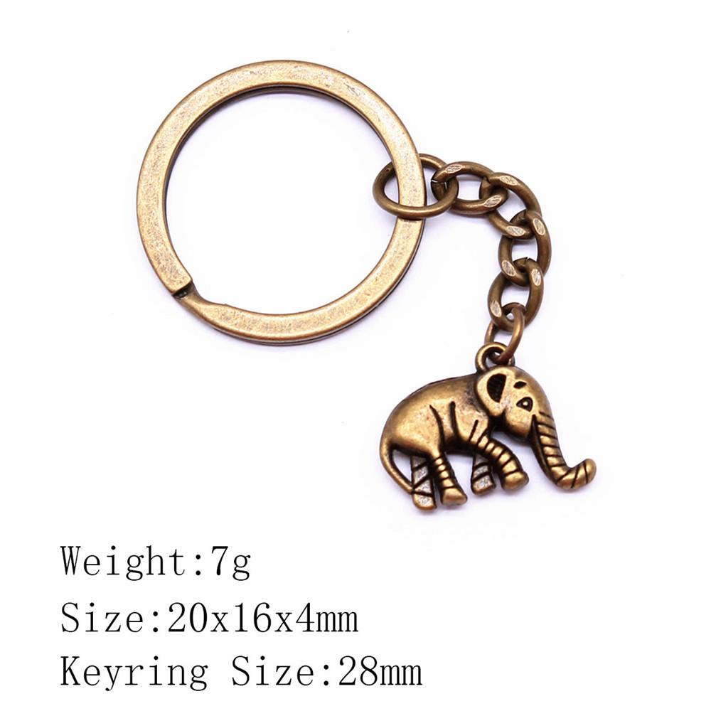 Wedding Anniversary Men Keychain Elephant Key Ring Women's Clothing Chains For Boys