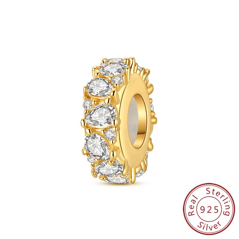 Шармы Медь Сияющая Любовь Медведь Слон Яблоко Вишня Роза Шармы Бусины Подходят для Оригинального Браслета Подвеска Женские Украшения