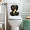 Peel Stick Snake Graphics Funny Toilet Lid Decal, Cartoon Sticker, Waterproof Gift for Friends Wall Art Decor Bathroom, Restroom, Fridge, Home