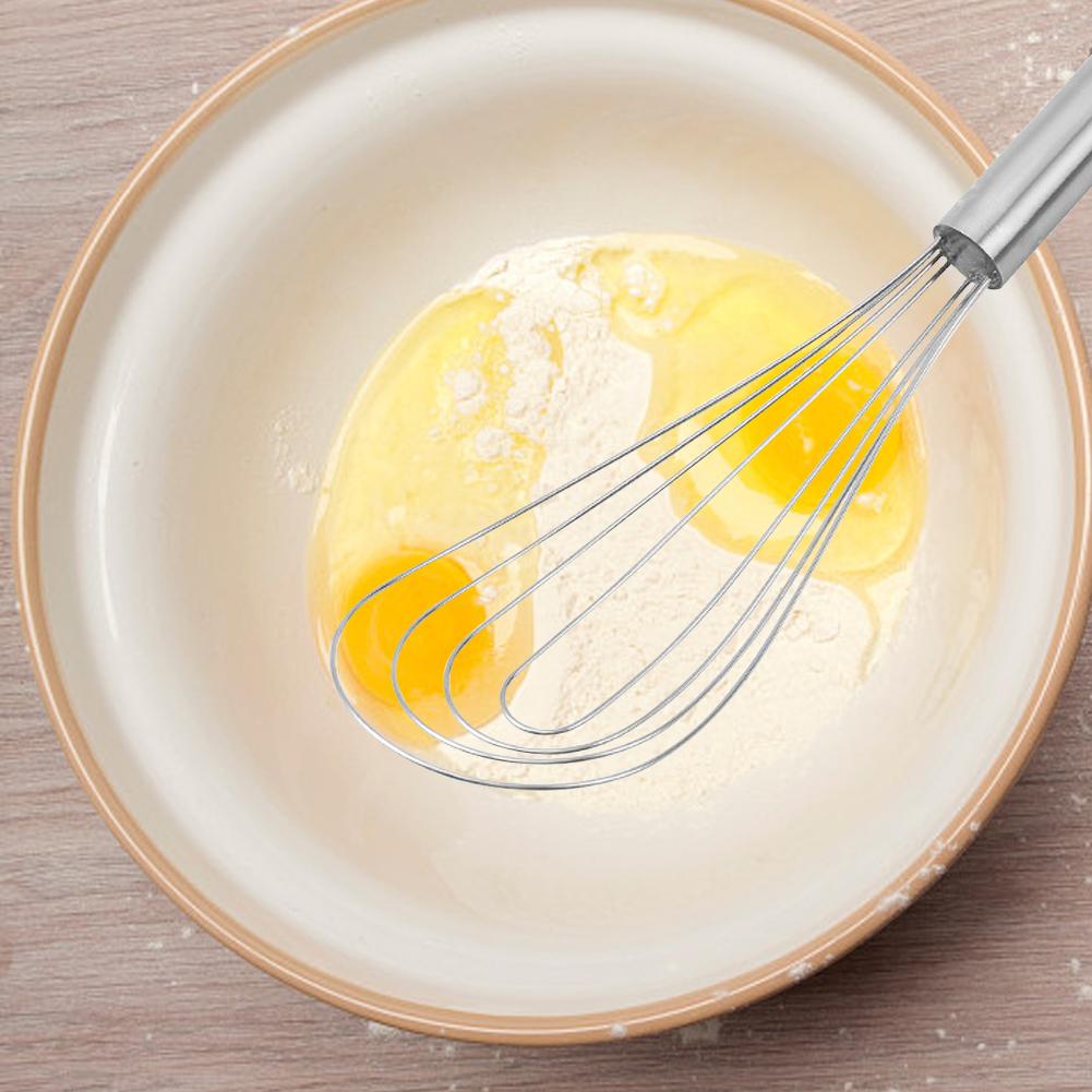 Stainless Steel Egg Stirring Balloon Whisk Manual Egg Beater Mixer Kitchen Baking Utensil Cream Butter Whisk