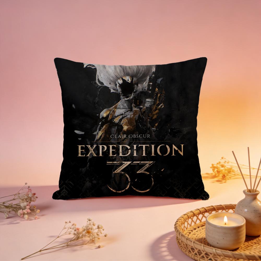 Hot CClair Obscur Expedition 33ed Cushion Cover Comfortable Durable Pillow Cover MultiScene for Home Office Car Sofa