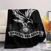 1PC Crystal Palace FC Print Flannel Blanket, High quality Comfortable for All Seasons, Home Decor, Warmth and Comfort, Perfect for Christmas Gifts