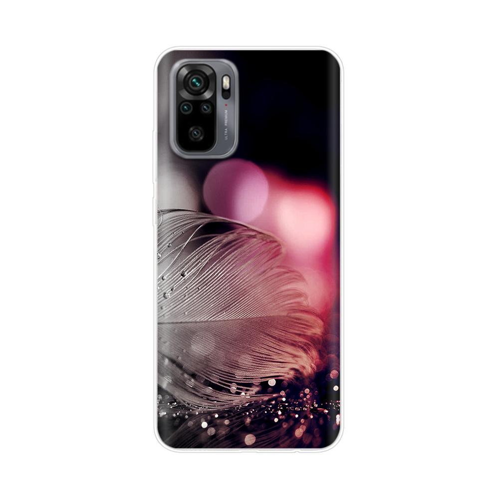Силиконовый чехол-цветок для Xiaomi Redmi Note 10 Case 6.43'' Милый ТПУ задняя крышка для Xiomi Redmi Note10 Pro Бампер Чехлы