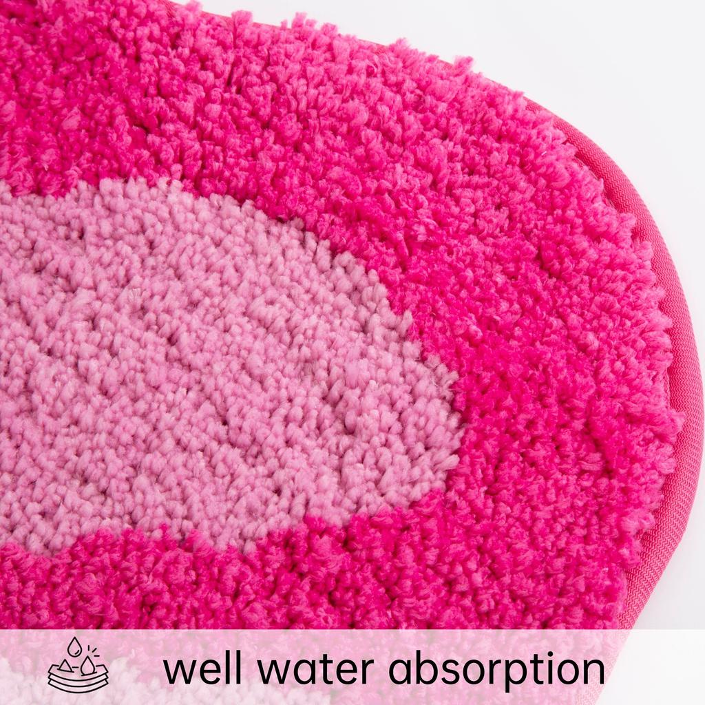 Kawaii Pink Cartoon Wallet Tufted Mat - Plush Shaggy Floor Rug for Bedroom/Gaming Room, Machine Washable Non-Slip Anime Decor with Irregular Shape