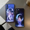 Чехол для телефона G-Genshin columbina Для Samsung S25,24,23,22,30,21,10,9,Ultra,Plus,Lite,FE,4,5 G Мягкий Черный Чехол