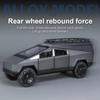 1/32 Комплект модели пикапа Tesla RV, сплав для внедорожников, модель автомобиля, литая под давлением металлическая игрушка, модель грузовика, имитация звукового света, с RV