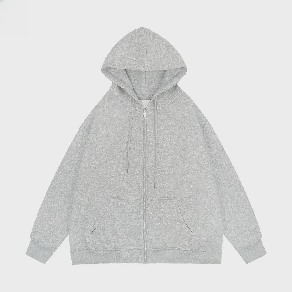 Мужской кардиган Youth Plus Velvet с капюшоном на молнии - осенне-зимняя куртка для мужчин и женщин