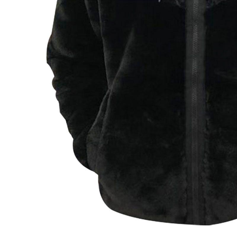 Men's Nike Leopard Print Splicing Brand Logo Printing Zipper Jacket Black DH6683-010