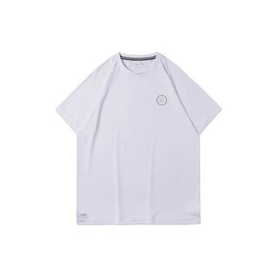 Li Ning SS23 Sports Lifestyle Series Wade Series однотонная светоотражающая спортивная быстросохнущая футболка с круглым вырезом и коротким рукавом для мужчин, белые топы ATSR285-2