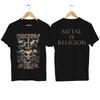 Men's Powerwolf Print T-Shirt Casual "Via Dolorosa" Print Shirt Oversized Comfortable Breathable Streetwear Graphic T Shirts