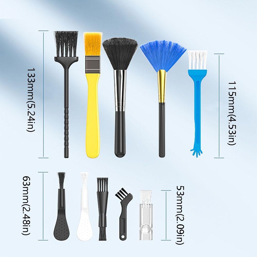 5/6/9/10Pcs Portable Mini Cleaning Brush Kit Dust Removal Dust Cleaner Kit  Car Interior