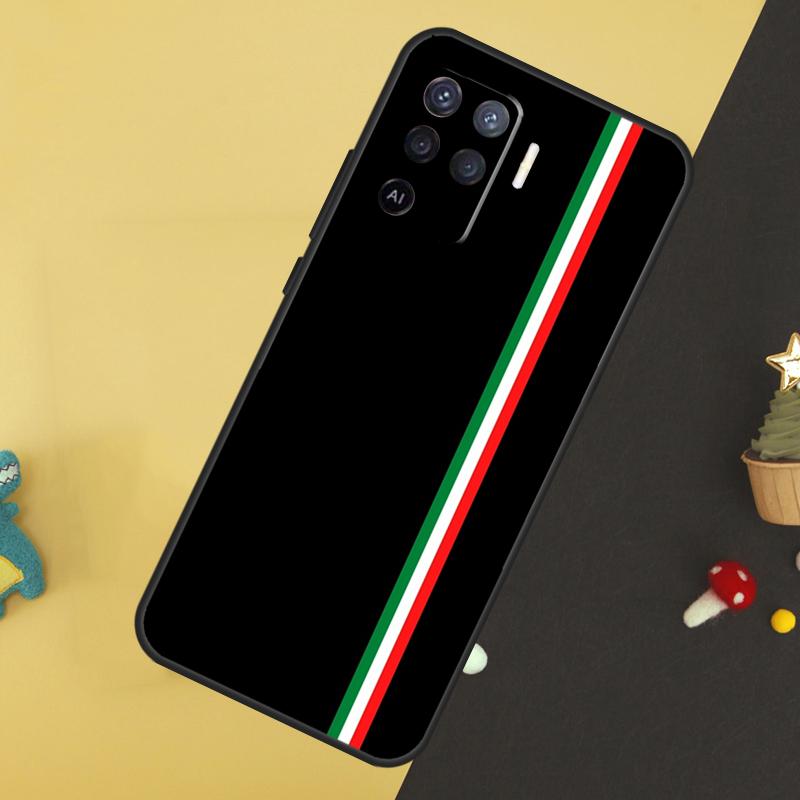 Italy Flag Vintage Italian For OPPO A57S A53S A54S A98 A78 A58 A79 A15 A17 A77 A16 A76 A96 A52 A72 A5 A9 A94 A74 Case