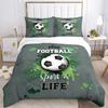 Мягкий комплект постельного белья с пододеяльником Футбол Мягкий теплый одеяло Комплекты постельного белья плюс наволочки для Teens, Односпальный/Двуспальный/Квин/Кинг Удобный пододеяльник Наволочка
