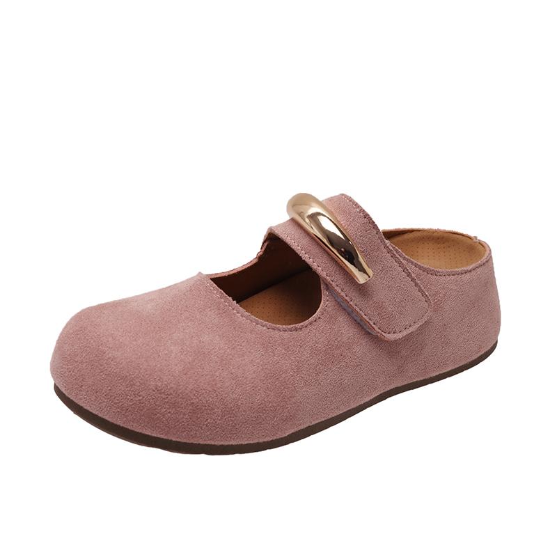 2025 Весна Новые женские балетки ретро красные с двойной пряжкой на ремне повседневные высококачественные туфли большого размера для леди Мэри Джейн