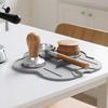 Silicone Material Coffee Tamper Mat Non-Slip Cat Paw Shaped Coffee Powder Press Seat Thick Durable Space Saving