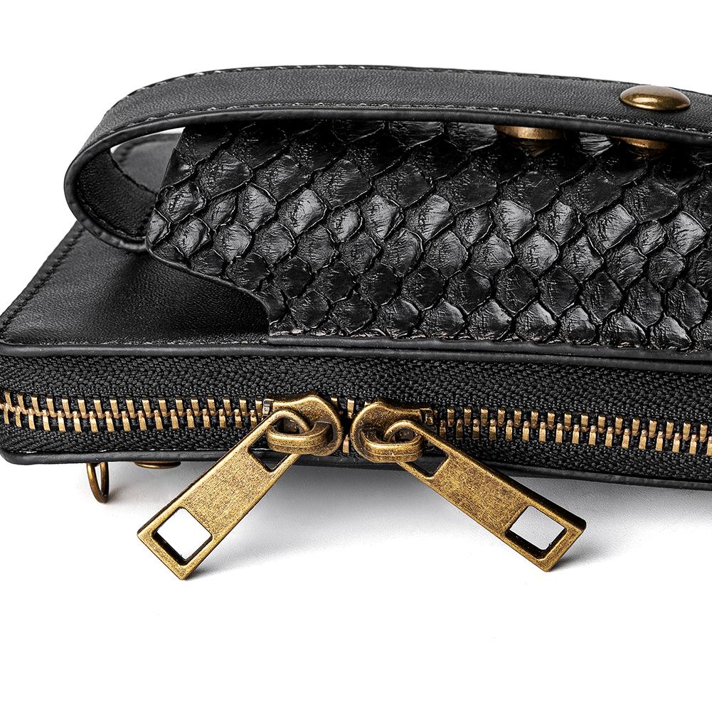 Jierotyx Небольшой кошелек из искусственной кожи с держателем через плечо для мобильного телефона, кошелек и сумки для женщин, сумка на плечо со змеиным узором и пряжкой на ремне