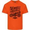 Two Wheels Forever Motorcycle Cafe Racer Unisexs Light Cotton TShirt
