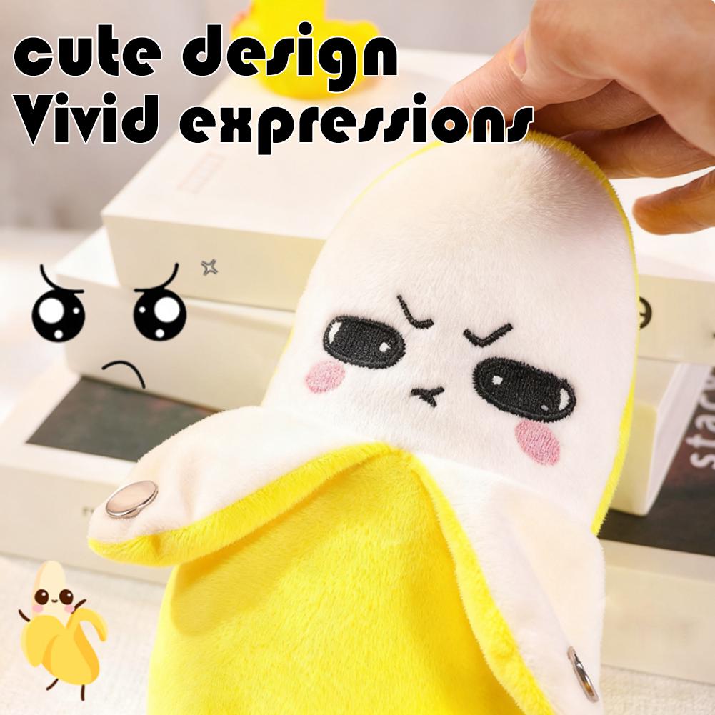 Banana Plush Toy Pendant Keychain Rhythm Piano Interactive Toy Creative Touch Doll Dual-Player Activity Friend/Party Toys